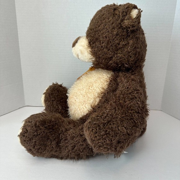 Cuddly Boutique Brown TEDDY BEAR w/paw print Wild Animal Plush 18", SUPER CUTE! - Picture 13 of 13
